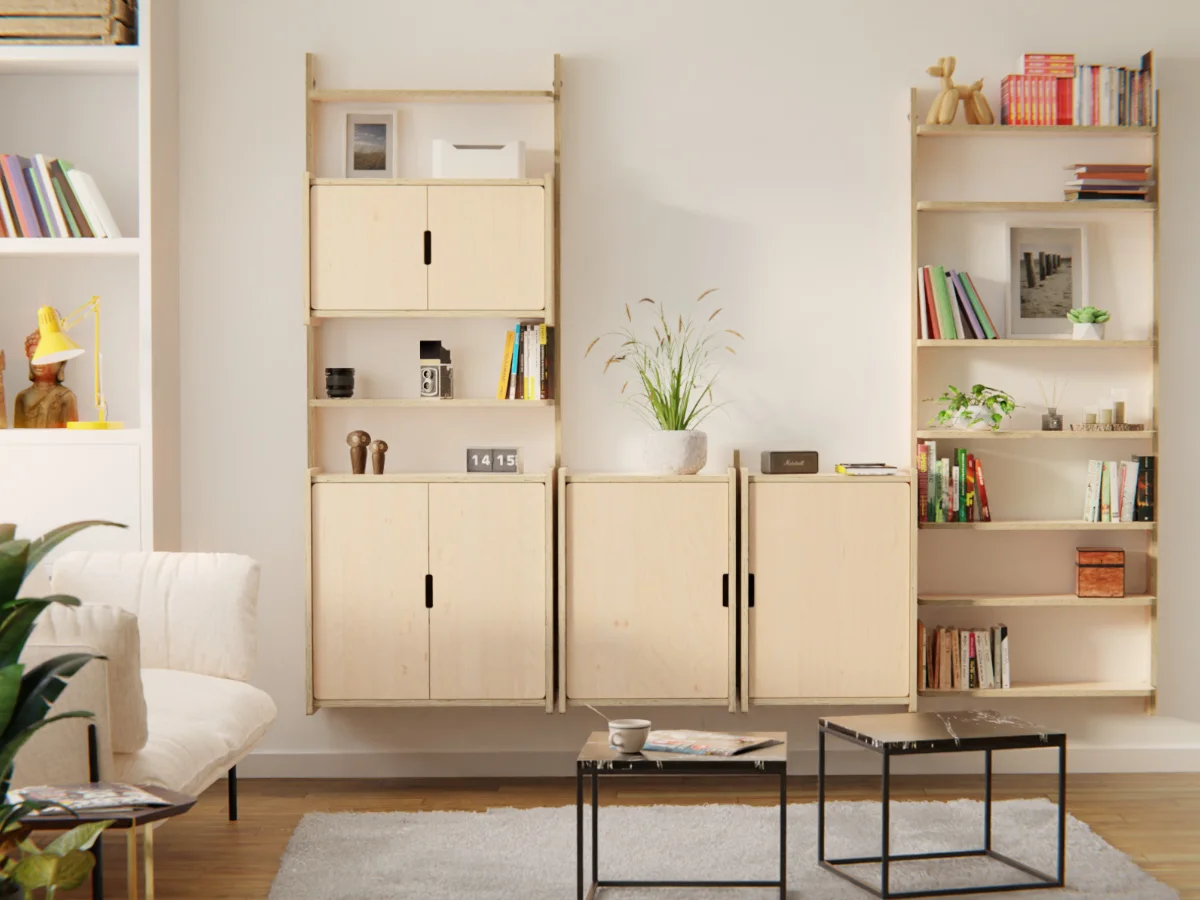Configuration WALL_ter personnalisée dans un salon